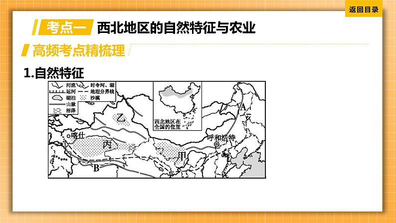 中考地理一轮专题复习 西北地区的自然特征与农业 塔里木盆地(课件)03