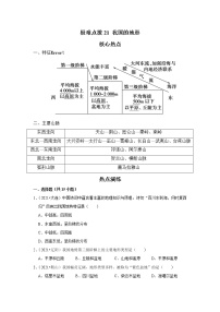 21 我国的地形（解析版+原卷版）——【中考二轮复习】2023年新中考地理重难点精讲精练学案