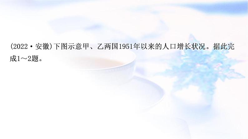 星球版中考地理复习第五章世界的居民作业课件第2页