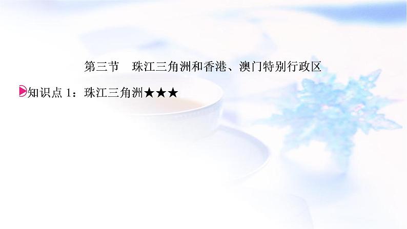 星球版中考地理复习第七章南方地区第2课时珠江三角洲和香港、澳门特别行政区台湾省教学课件第3页