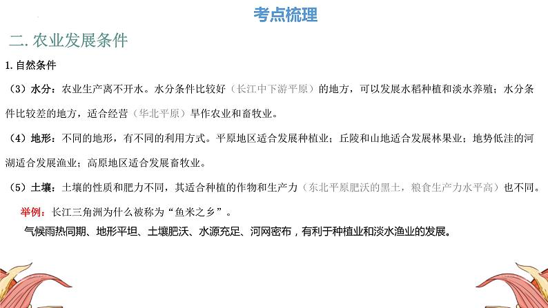 中考人教版地理二轮复习优质课件--专题07 农业第8页