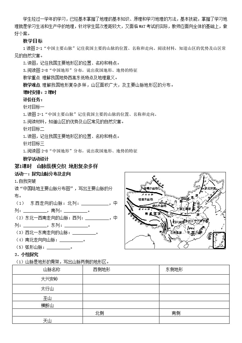 2.1中国的地形第2页