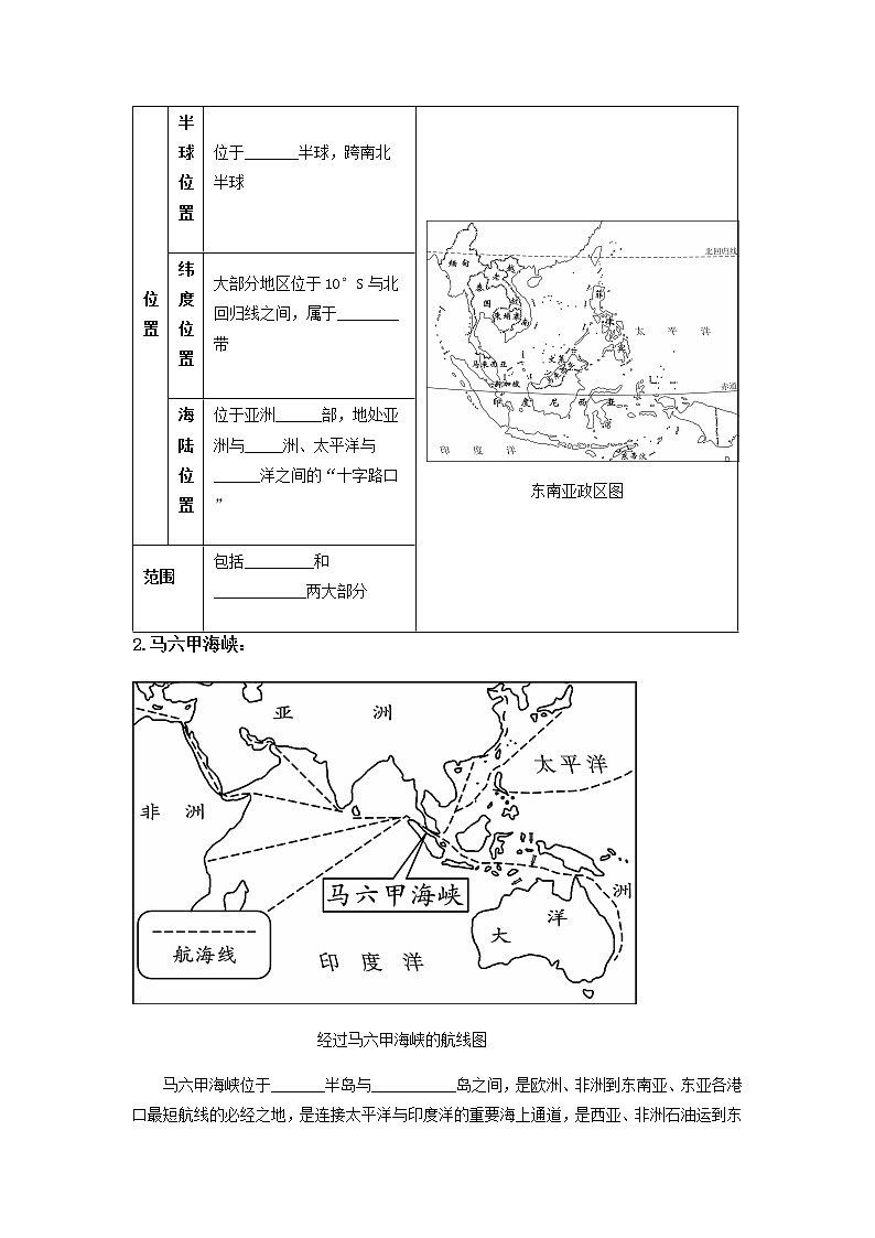 2023年中考地理一轮复习--专题08 了解区域-东南亚、南亚 （讲义）（原卷版+解析版）第3页