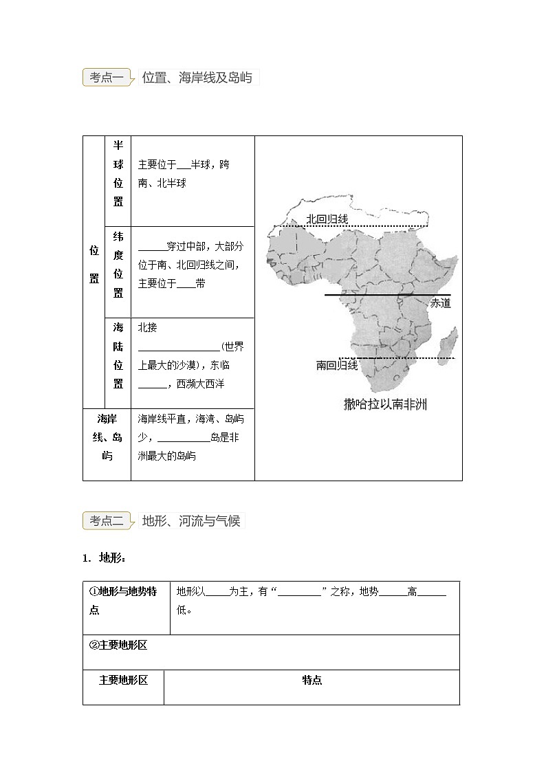 2023年中考地理一轮复习--专题10 了解区域-撒哈拉以南非洲、极地地区（讲义）（原卷版+解析版）第2页