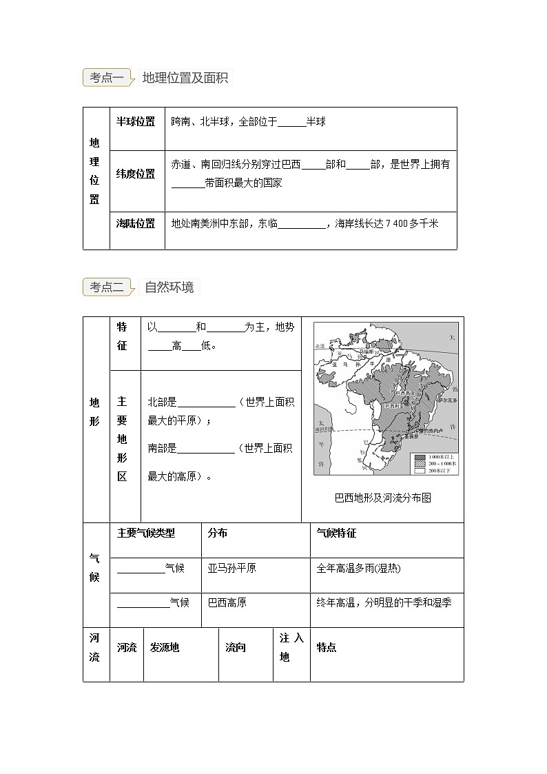 2023年中考地理一轮复习--专题14 走进国家 -巴西、澳大利亚（讲义）（原卷版+解析版）第3页