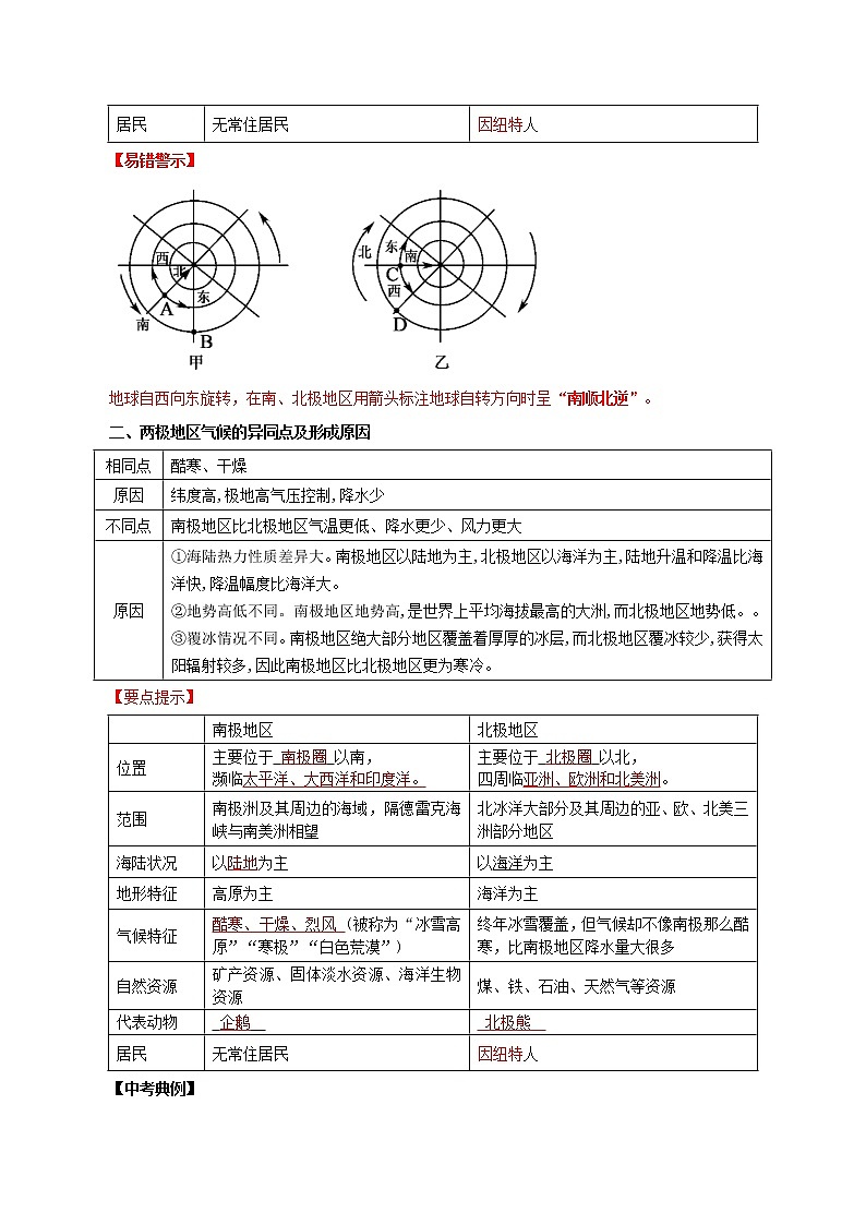 【中考一轮复习】新课标中考地理一轮复习：专题10《 极地地区》课件+学案（解析版+原卷版）02