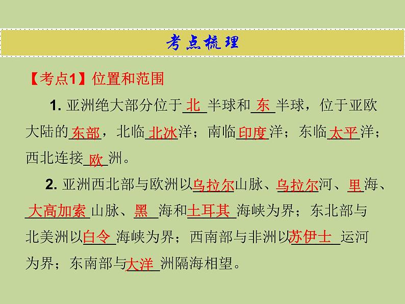 2022年中考地理总复习课件：专题五 我们生活的大洲——亚洲 (PPT)第3页