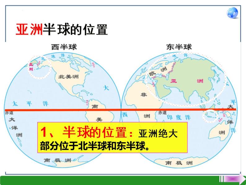 第六章第一节 亚洲的位置和范围 课件  七年级地理下学期人教版06