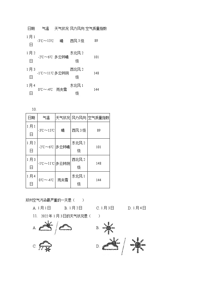 2022-2023学年山西省朔州市朔城四中七年级（上）期末地理试卷（含解析）第3页
