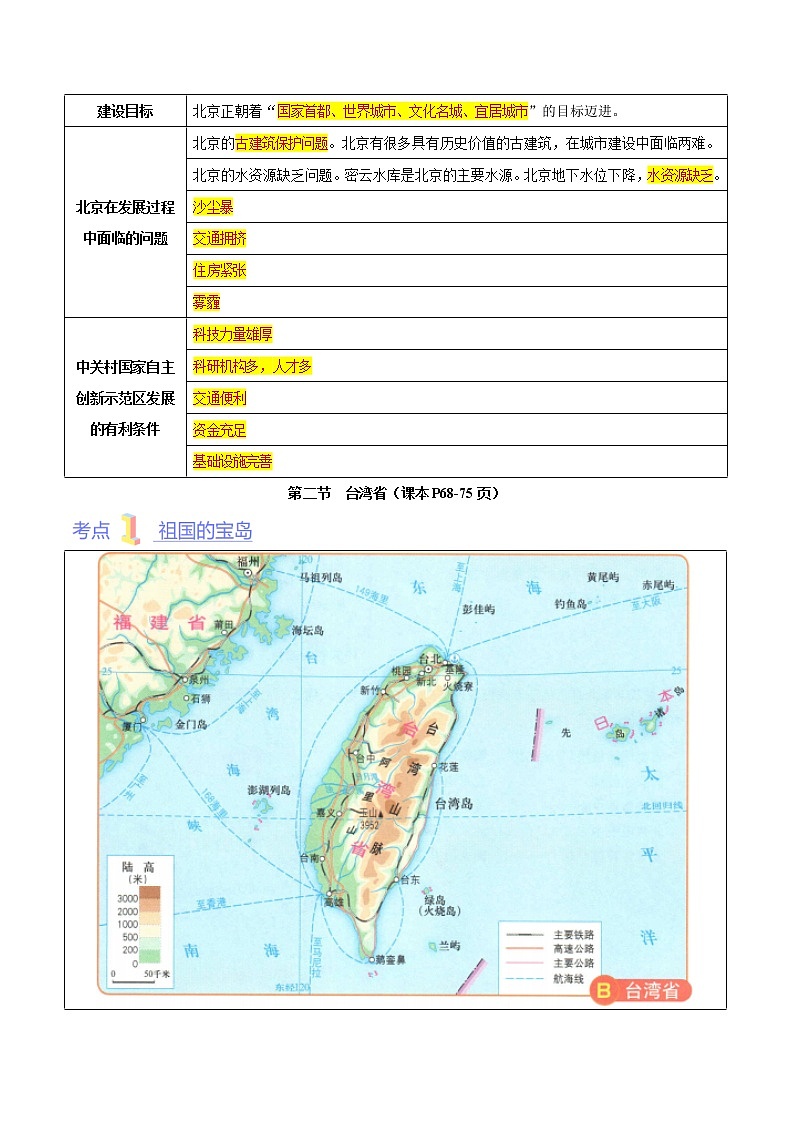 第七章  认识我国的区域（考点梳理学案）——2022-2023学年七年级下册地理单元复习训练（中图版）（解析版）第3页