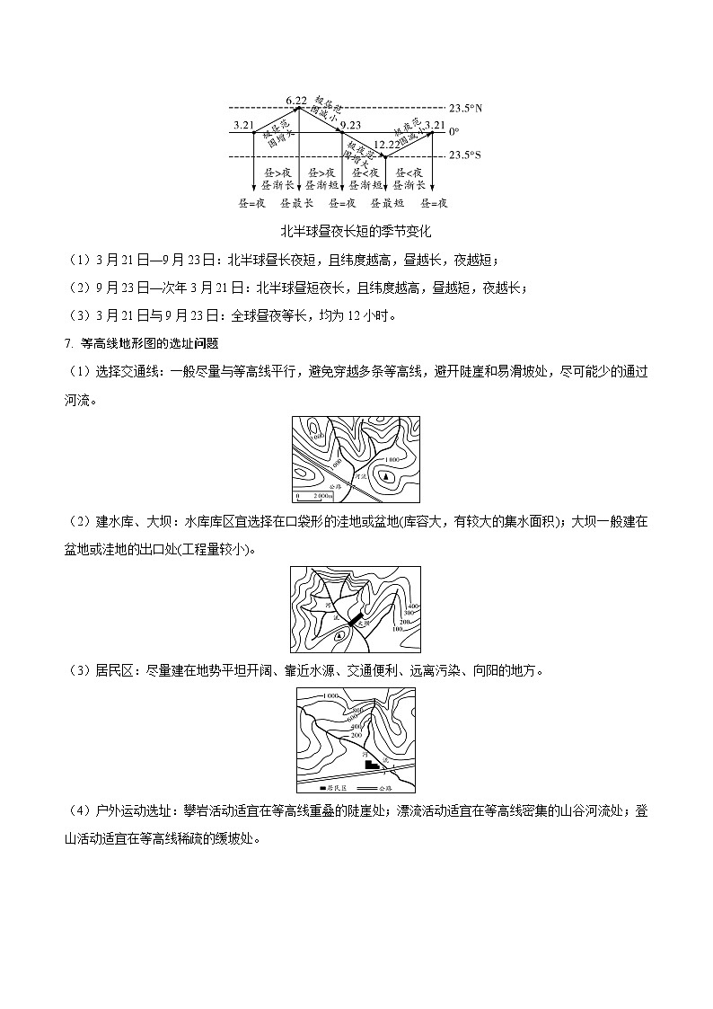 中考地理三轮冲刺过关  查补易混易错点  专题01 地球和地图03