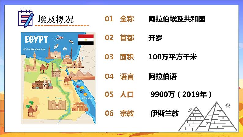 湘教版地理七年级下册 8.2 埃及 课件第6页