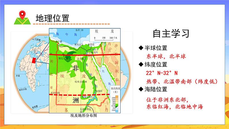 湘教版地理七年级下册 8.2 埃及 课件第7页