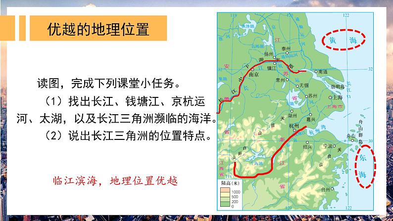 湘教版地理八年级下册 7.4 长江三角洲区域的内外联系 课件07