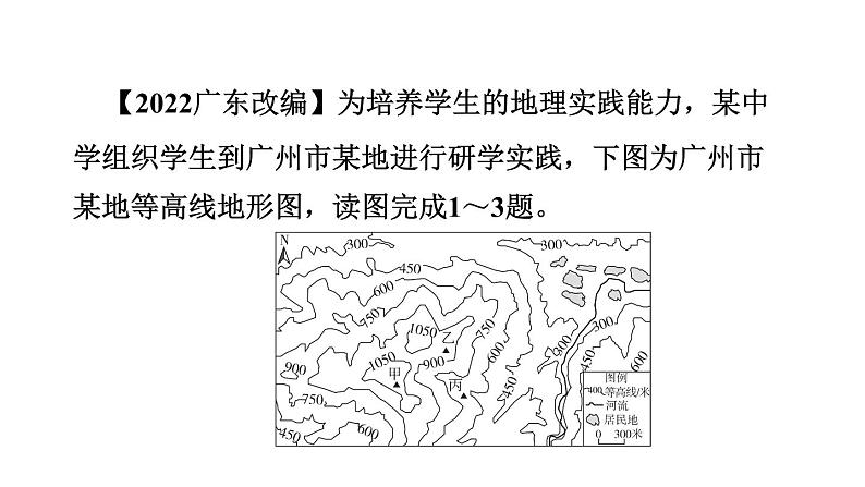 中考地理复习基础梳理练第4课时地形图的判读课件第3页