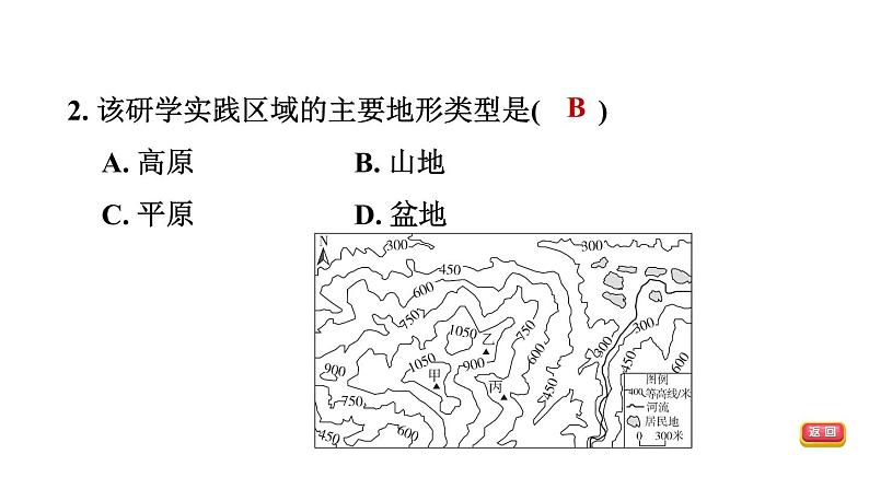 中考地理复习基础梳理练第4课时地形图的判读课件第5页