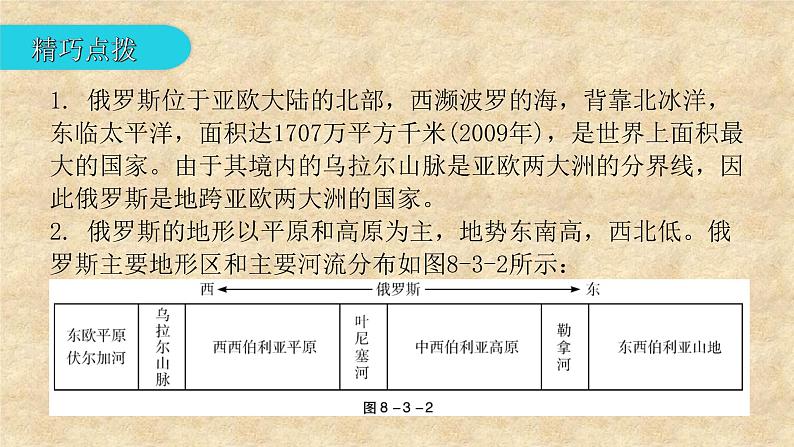 粤教版地理七年级下册 第八章 第三节 俄罗斯 课件第8页