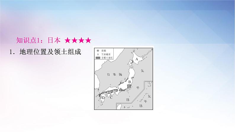 湘教版中考地理复习第一节日本第二节埃及第三节俄罗斯第四节法国教学课件03