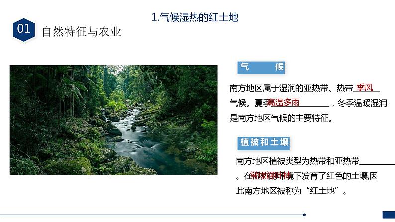 单元复习07 南方地区 （知识梳理）——2022-2023学年人教版地理八年级下册单元综合复习07