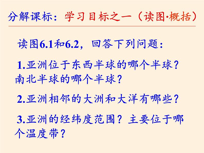 人教版初中地理七年级下册 第一节　位置和范围   课件03