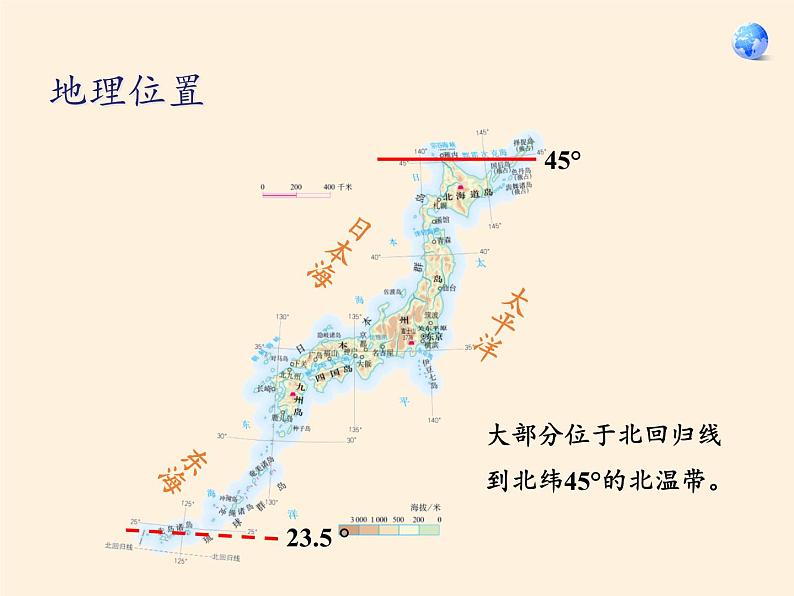 人教版初中地理七年级下册 第一节　日本   课件第8页