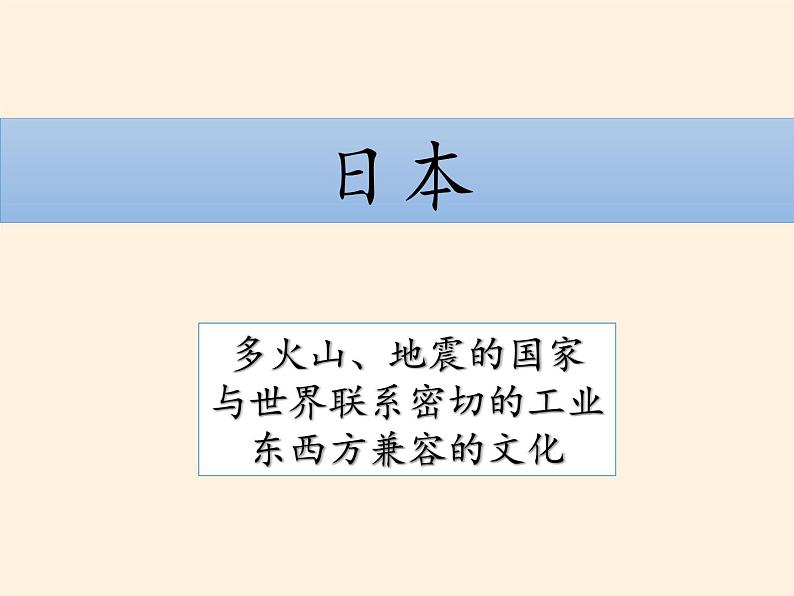 人教版初中地理七年级下册 第一节　日本   课件第3页