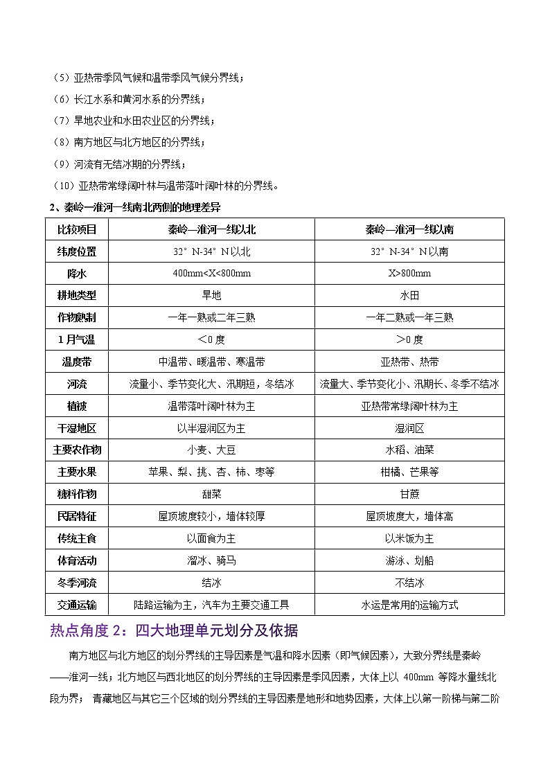 专题13  四大地理单元-【大题夺高分】冲刺2023年中考地理非选择题突破（原卷版）第2页