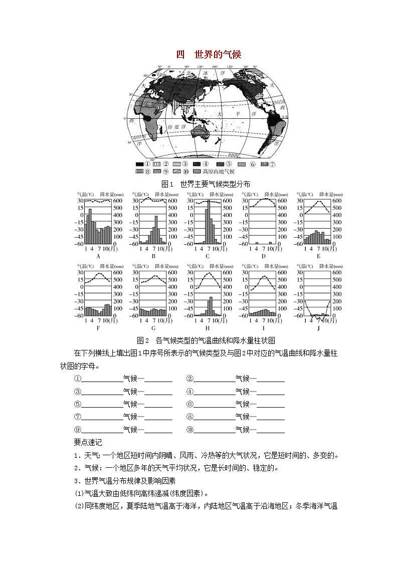 中考地理一轮复习填图速记手册全册（26份，含答案） 试卷01