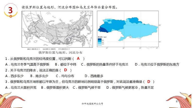 中考地理三轮冲刺热点复习课件热点07俄乌冲突 (含答案)第6页