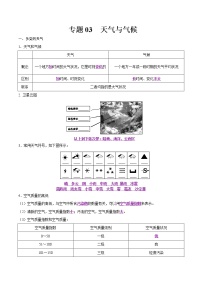 中考地理二轮复习冲刺练习专题03 天气与气候（解析版）