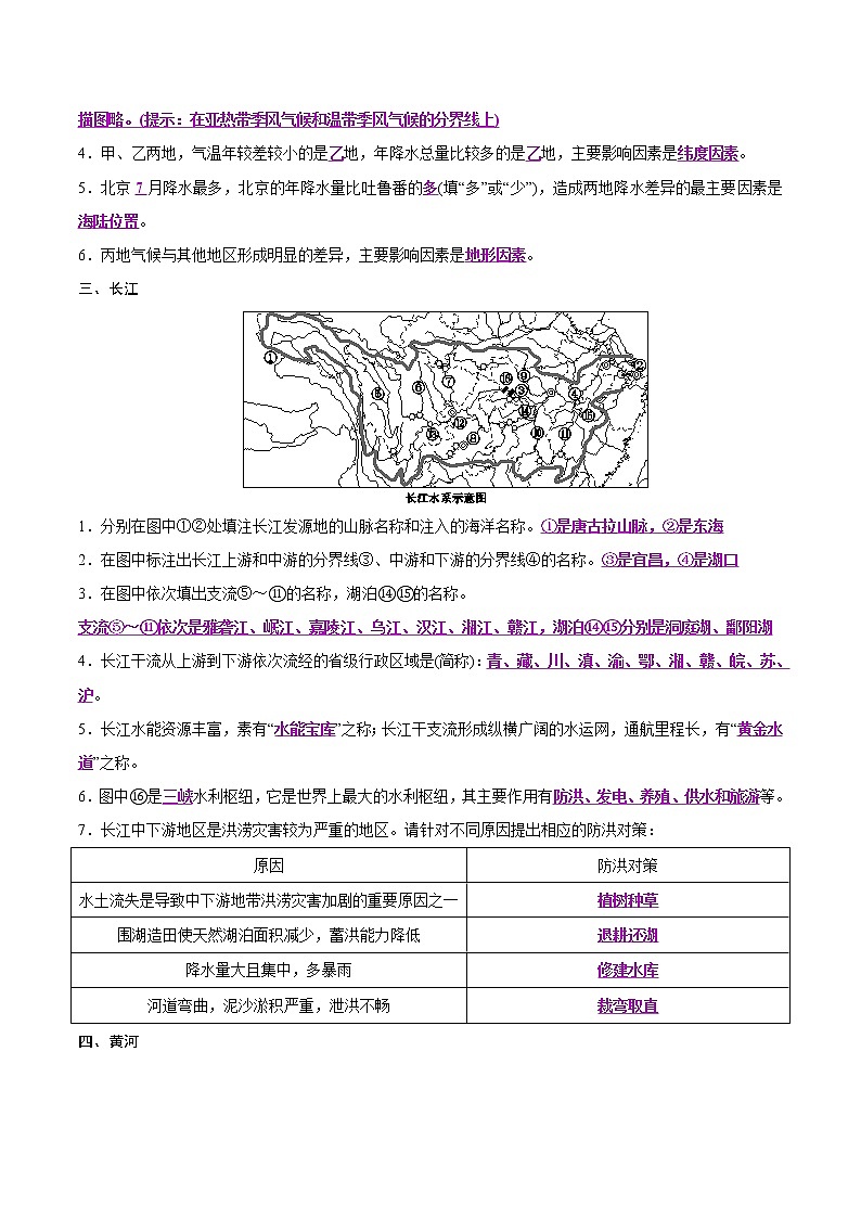 中考地理二轮复习冲刺练习专题13 中国的自然环境（解析版）第3页
