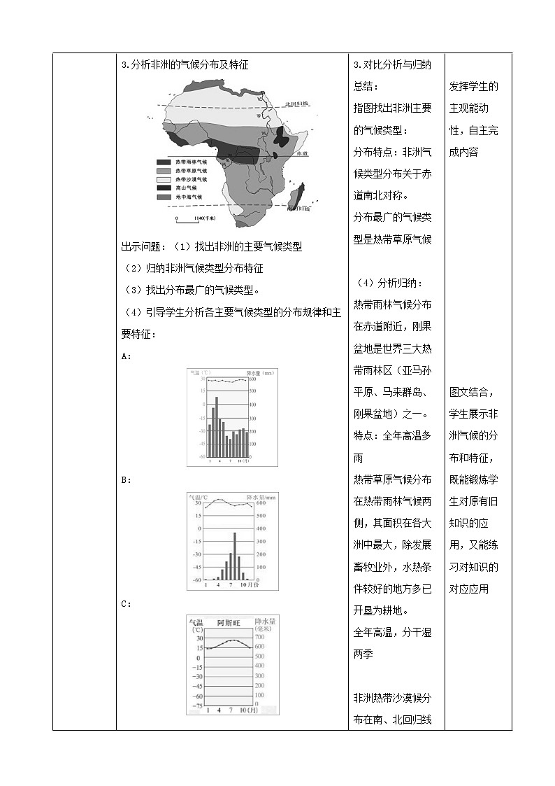 湘教版七下第六章第2节《非洲》第2课时教案第3页