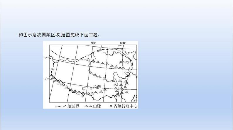 中考地理二轮专项复习课件第十九单元　青藏地区 (含答案)05