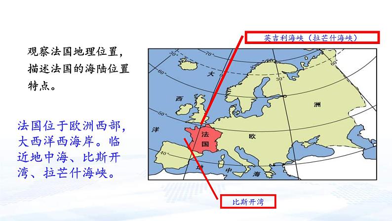 中考地理一轮复习课件专题15 走进国家：法国、美国(含答案)第7页