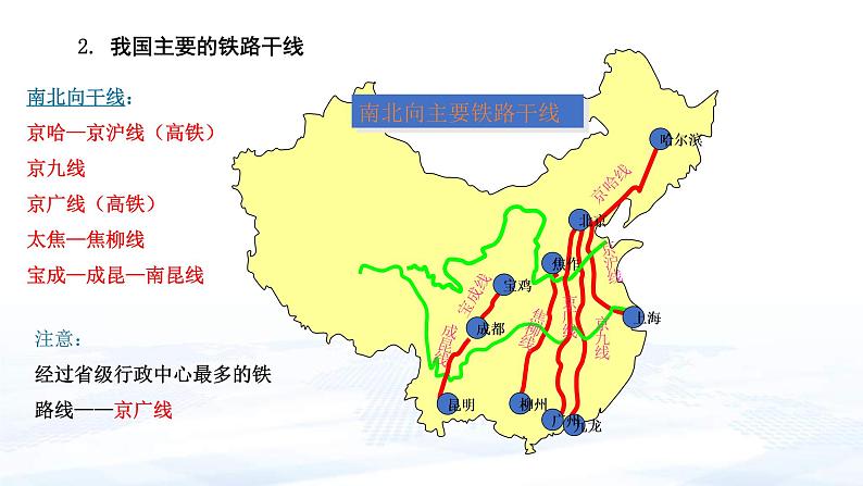 中考地理一轮复习课件专题24 中国的主要产业—交通运输业(含答案)第7页