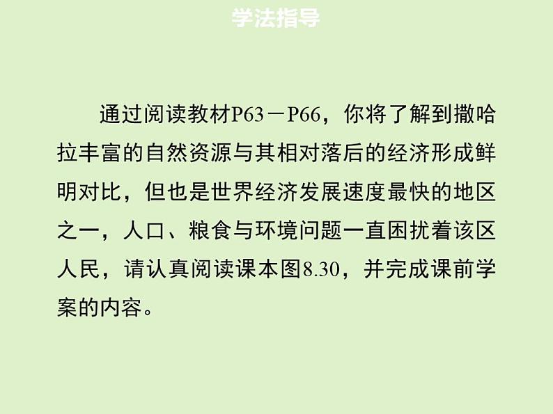 2020-2021学年人教版七年级地理下册同步课件8.3撒哈拉以南非洲(第二课时)03