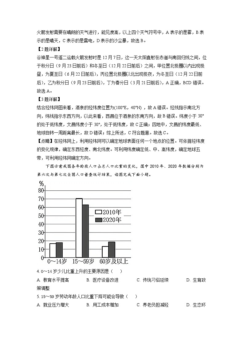 2023年广东省东莞市中考一模地理试题（解析版）第2页