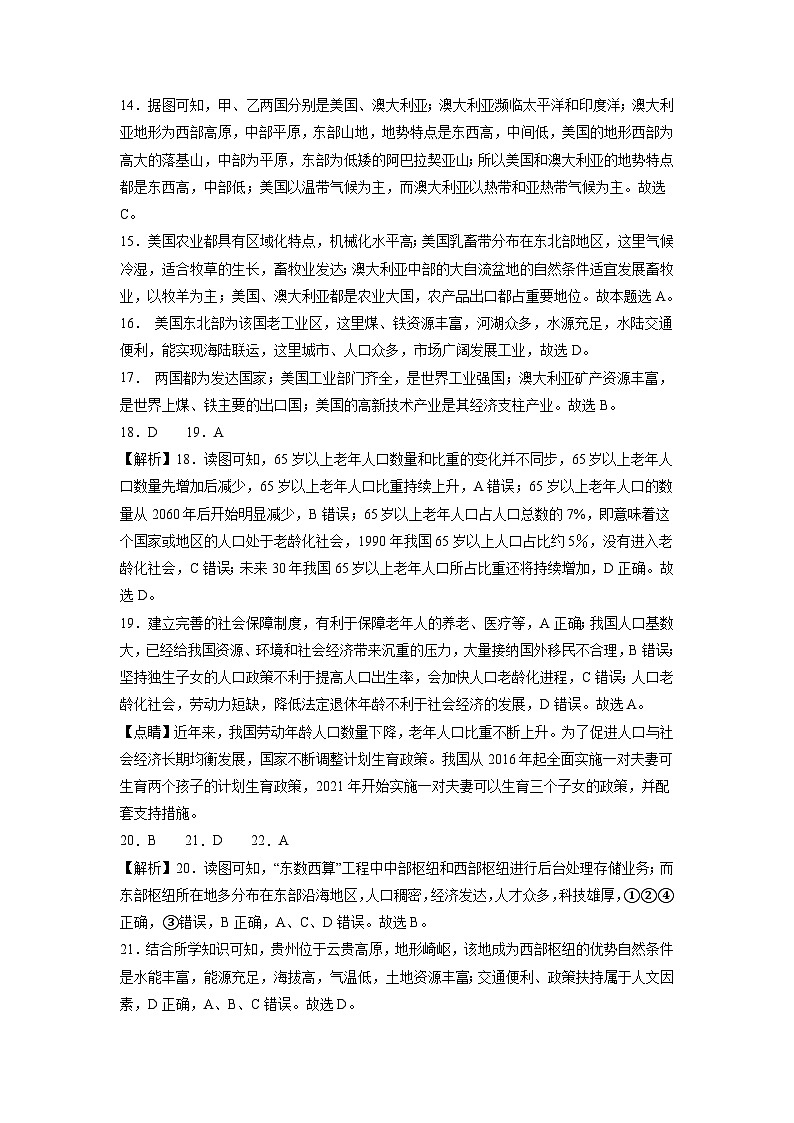 2023年中考地理押题卷02（山东青岛卷）（全解全析）第3页