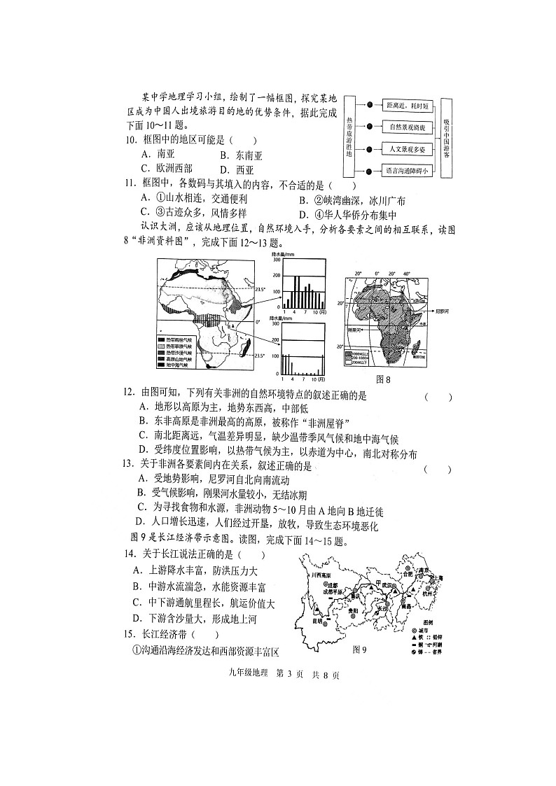 2023年山东省菏泽市中考三模地理试题第3页