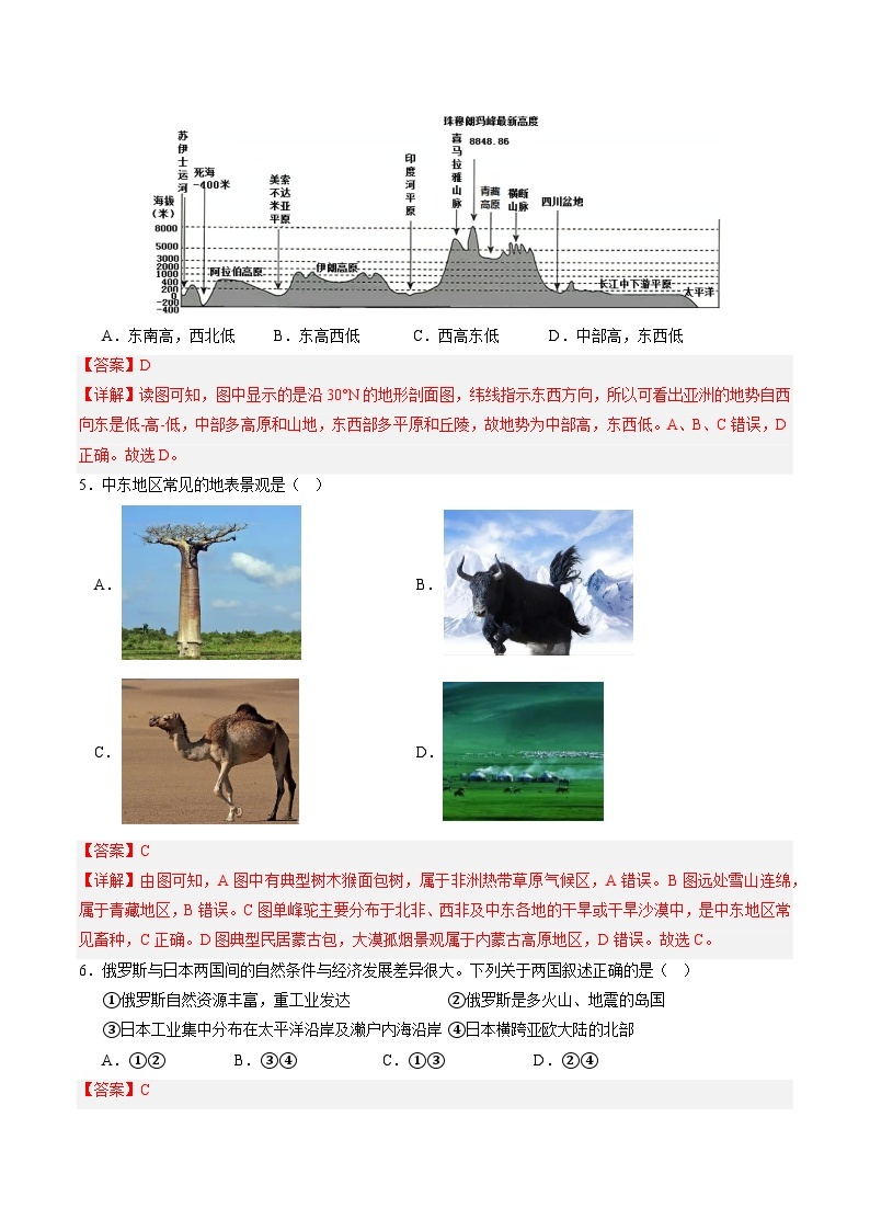 02卷——备战2023年会考初中地理冲刺卷（广西专用）02