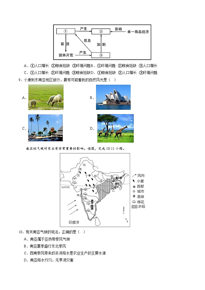 04卷——备战2023年会考地理冲刺卷（云南专用）（原卷版） 第3页