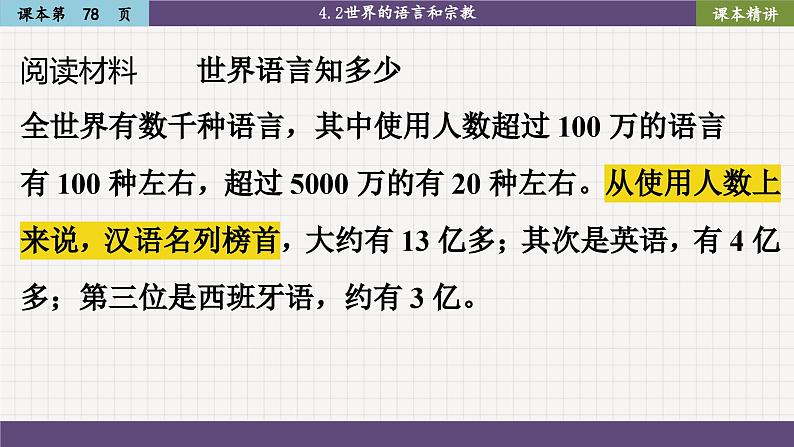 4.2 世界的语言和宗教（课件PPT）第6页