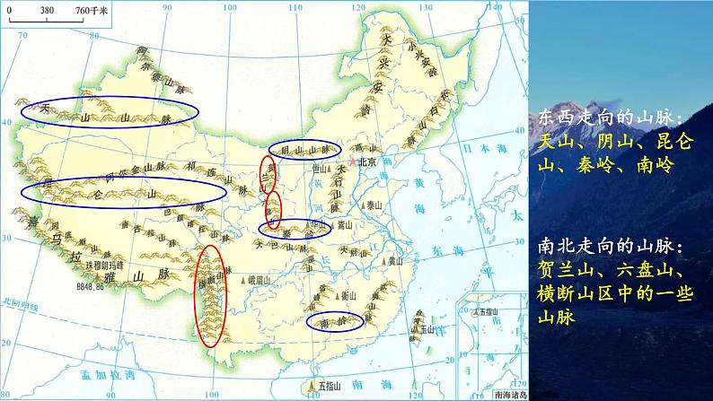 2.1 中国的地形 课件 -2023-2024学年八年级地理上学期湘教版07