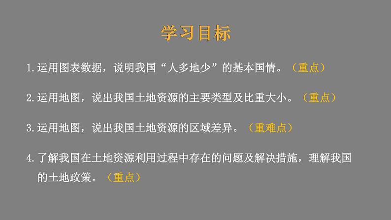 3.2 中国的土地资源  课件 -2023-2024学年八年级地理上学期湘教版02