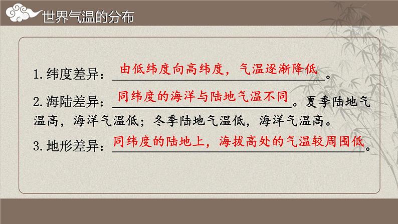 第四章 世界的气候 综合复习 课件 -2023-2024学年七年级地理上学期湘教版08