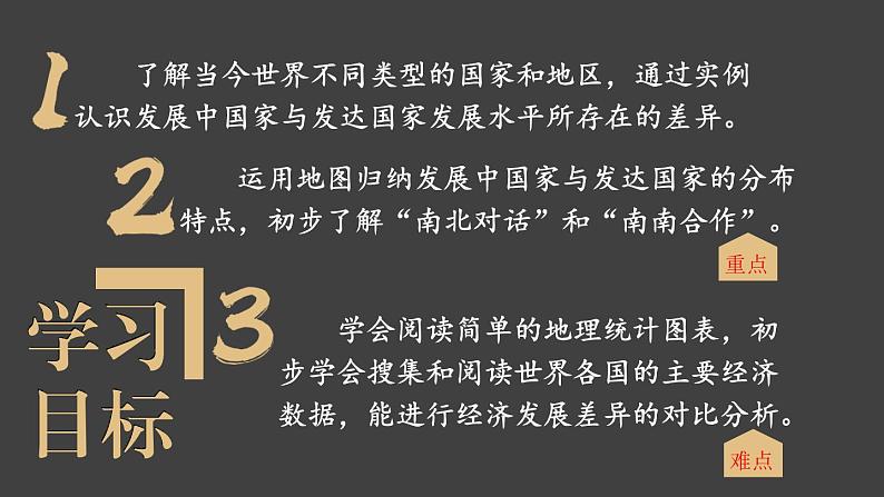 5.1 发展中国家与发达国家 课件 -2023-2024学年七年级地理上学期湘教版02