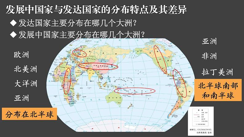 5.1 发展中国家与发达国家 课件 -2023-2024学年七年级地理上学期湘教版07