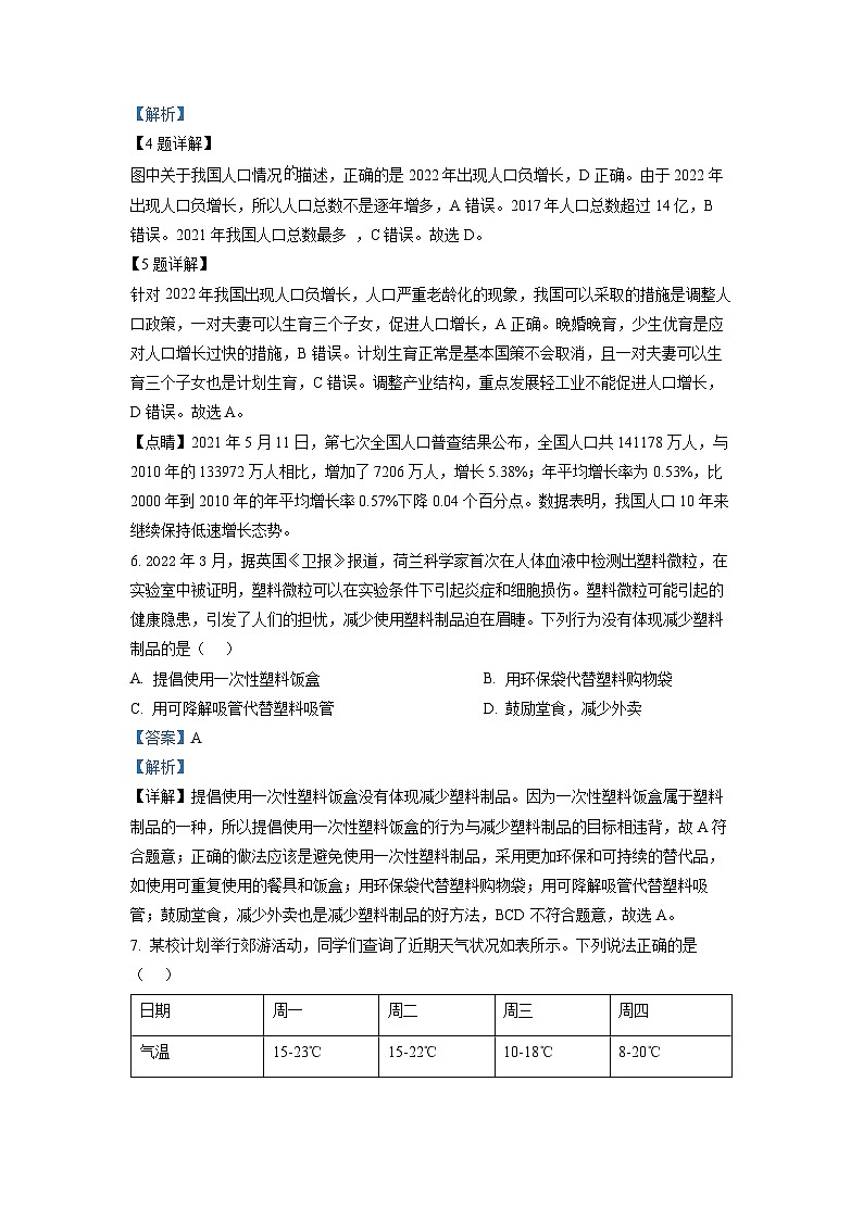 精品解析：2023年四川省南充市中考地理真题（解析版）第3页