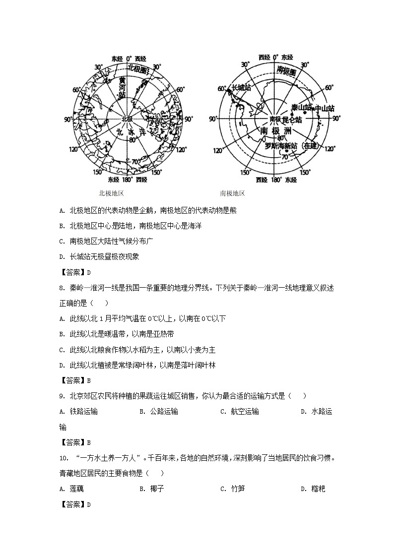 2021年辽宁省营口市中考地理真题及答案03