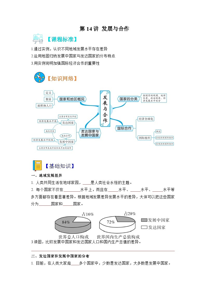 【暑假初中预备】人教版地理新七年级（六升七）暑假预习-7.5 第14讲 发展与合作——聚落 讲学案 （原卷版）第1页
